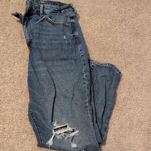 Old Navy Blue Jeans Distressed Casual (TALL)